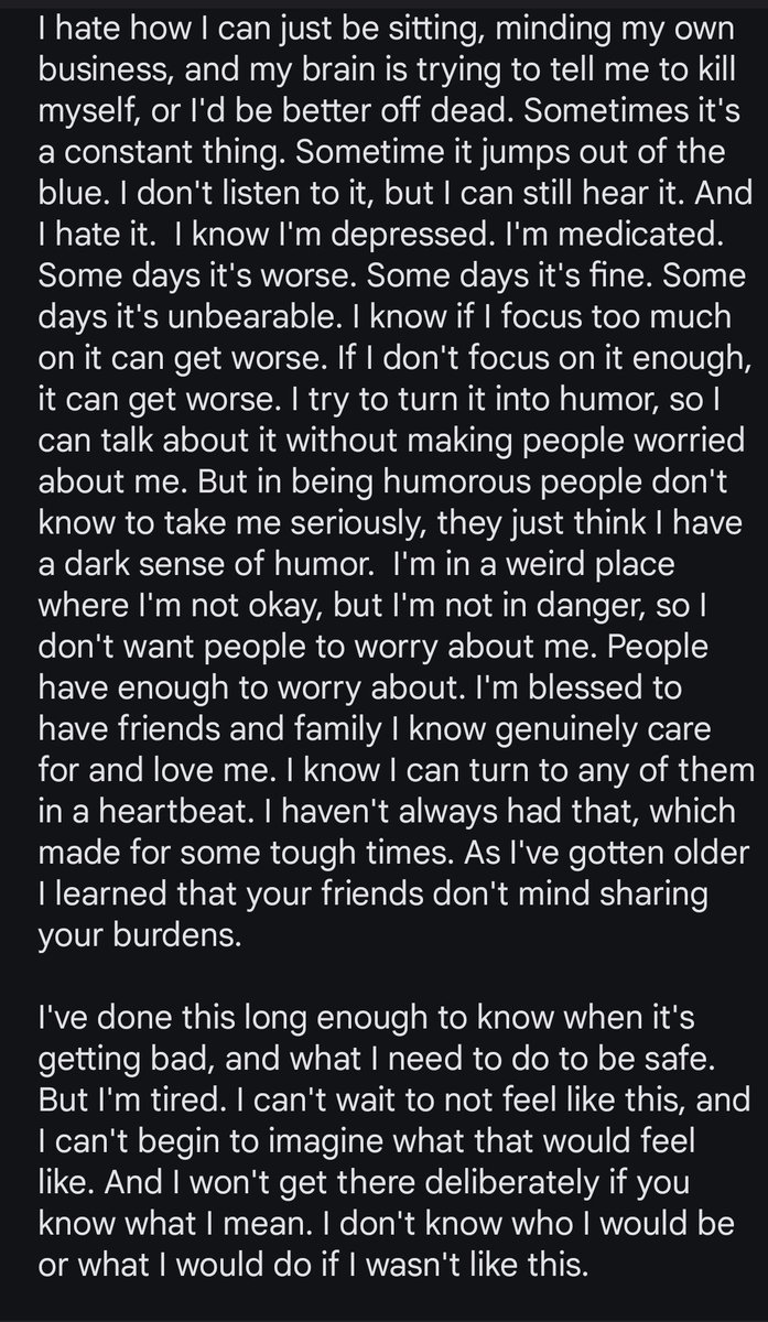 CyclingUte22's tweet photo. June is Men's Mental Health awareness month. I know we're rarely the focus in these matters. Society and culture expect different things from us. But you matter. Your thoughts and feelings matter. And for what it's worth, I'm here for you.  ; https://t.co/q3Qx2XFwu4