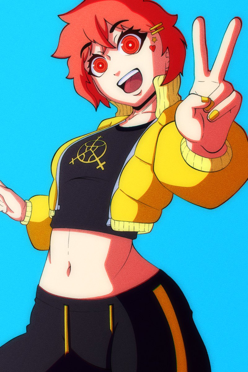 GrimulkinDraws's tweet photo. She's just happy to see you✌️ https://t.co/eYliHEfotQ