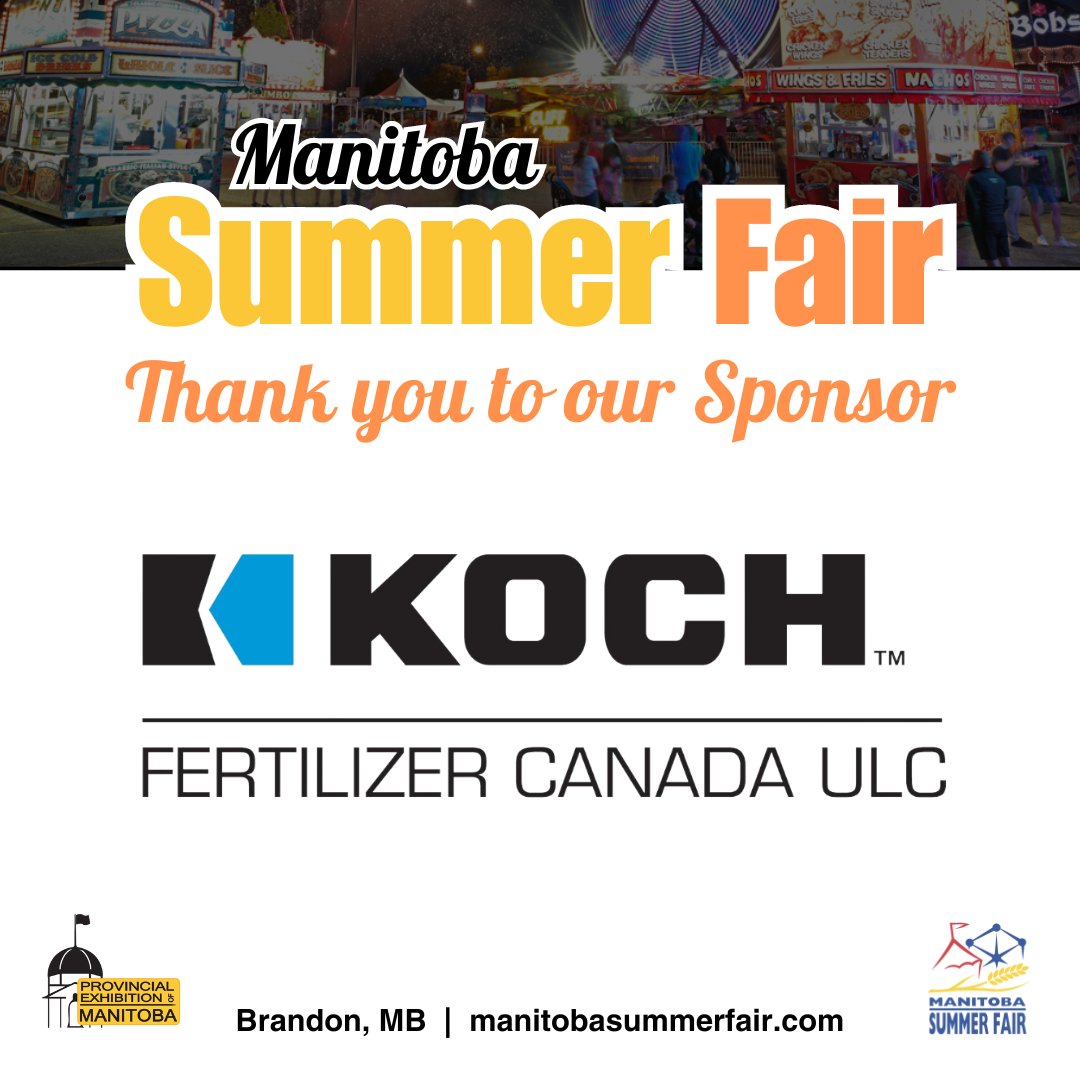 ProvincialEx's tweet photo. Thank you to our sponsor of the day Koch Fertilizer 
 #BndMb #Manitoba #BrandonMB #SummerStartsHere #MSF #MSF2024 https://t.co/ooYM6g476i