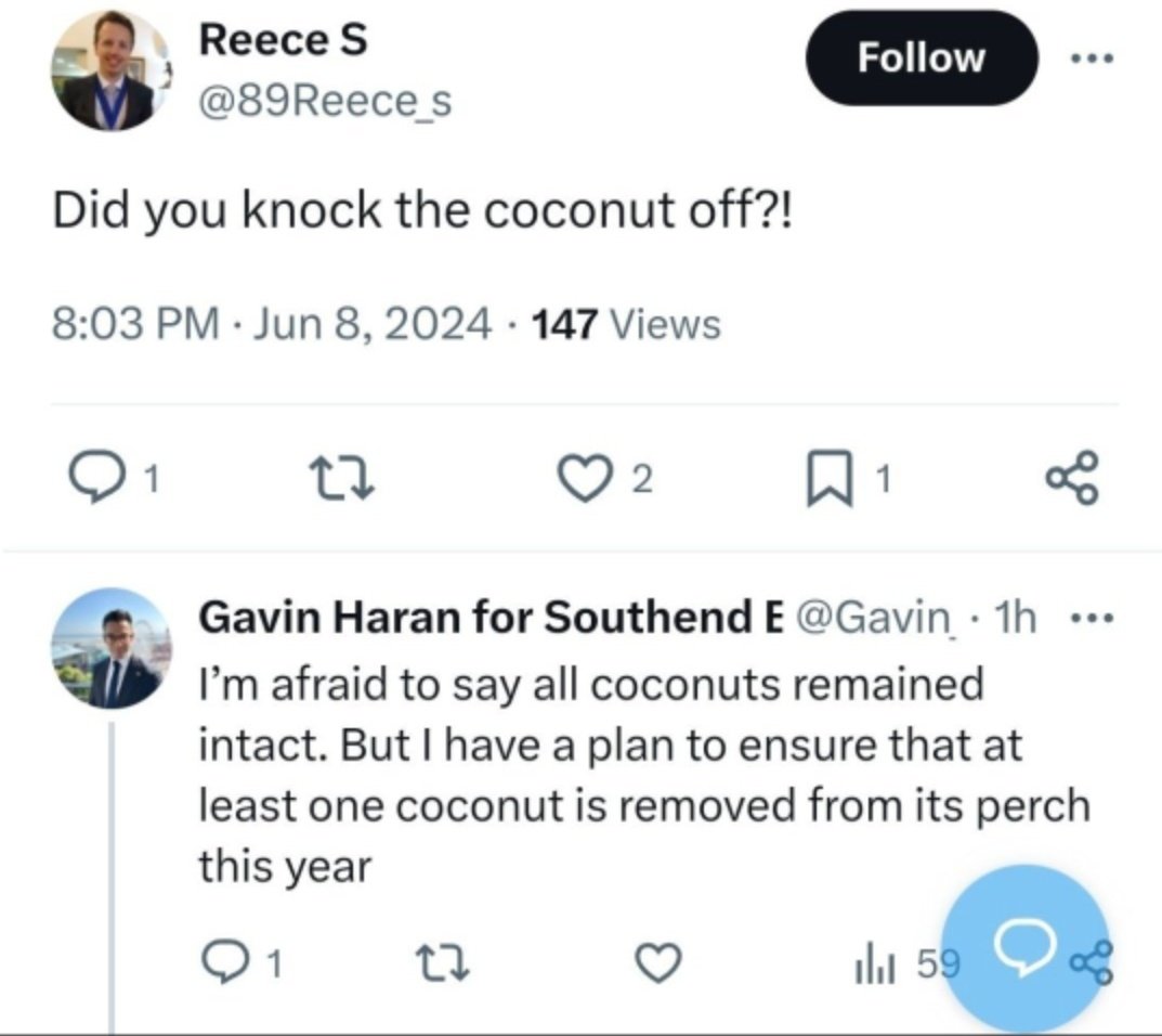 Properly appalling stuff from Gavin Haran who is standing for the Conservative party against Labour's Bayo Alaba's in Southend East and Rochford.

This is not acceptable <a href="/Conservatives/">Conservatives</a>
