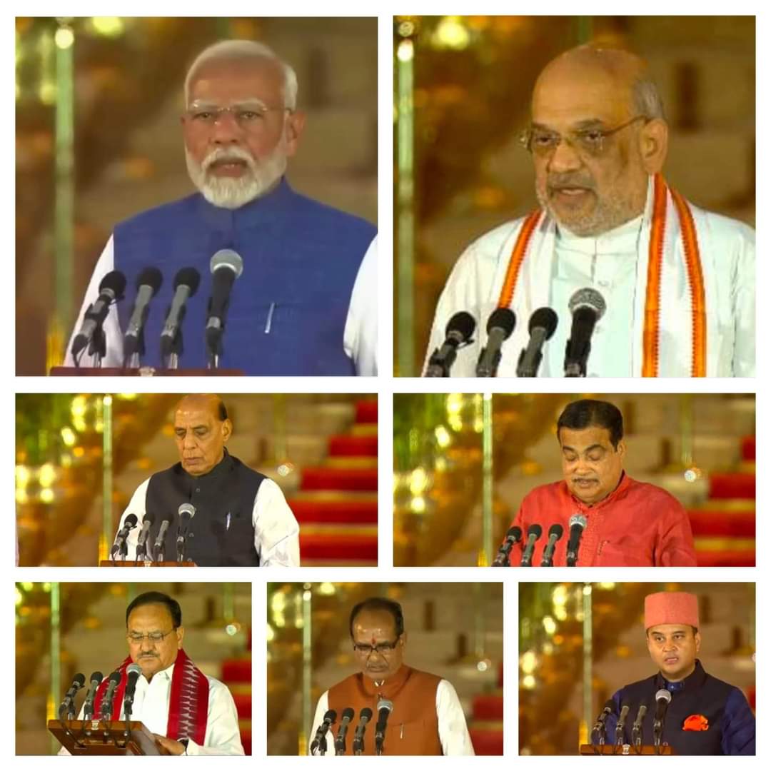 vijayrupanibjp's tweet photo. ऐतिहासिक!

आज राष्ट्रपति भवन में माननीय प्रधानमंत्री श्री @narendramodi जी और केंद्रीय मंत्रीपरिषद के सदस्यों के शपथ ग्रहण समारोह में सम्मिलित होकर विकसित एवं आत्मनिर्भर भारत निर्माण के ऐतिहासिक क्षण का साक्षी बना। https://t.co/nxb7anVobY