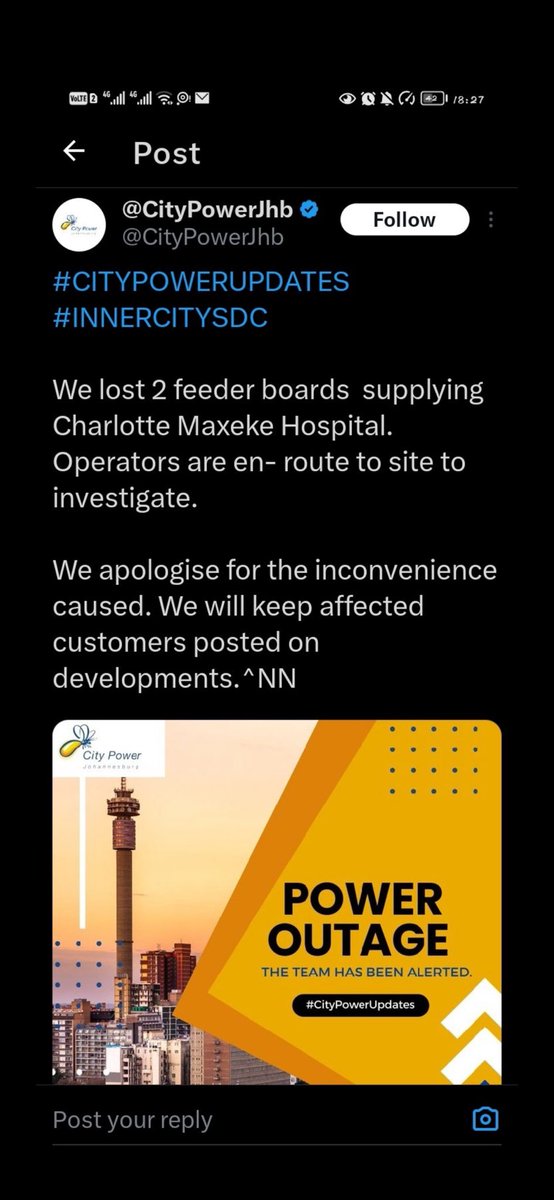 TshepiMti's tweet photo. @CityPowerJhb What is the update here??? https://t.co/kLObHEtRmt