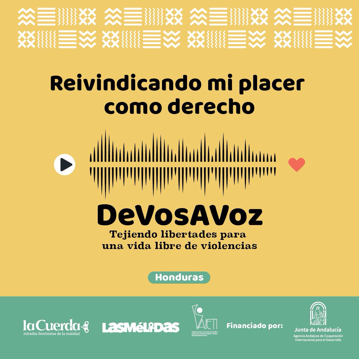laCuerda2's tweet photo. El radio reportaje "Reivindicando mi placer como derecho" nos expone la forma en la que producimos el placer y cómo en la vida cotidiana podemos disfrutar de este derecho.
Escuchanos aquí: https://t.co/4tqOvhoTj7
#DeVosAVoz
#TejiendoLibertades
#VidasLibres
#Feministas https://t.co/YHzzBstIcw