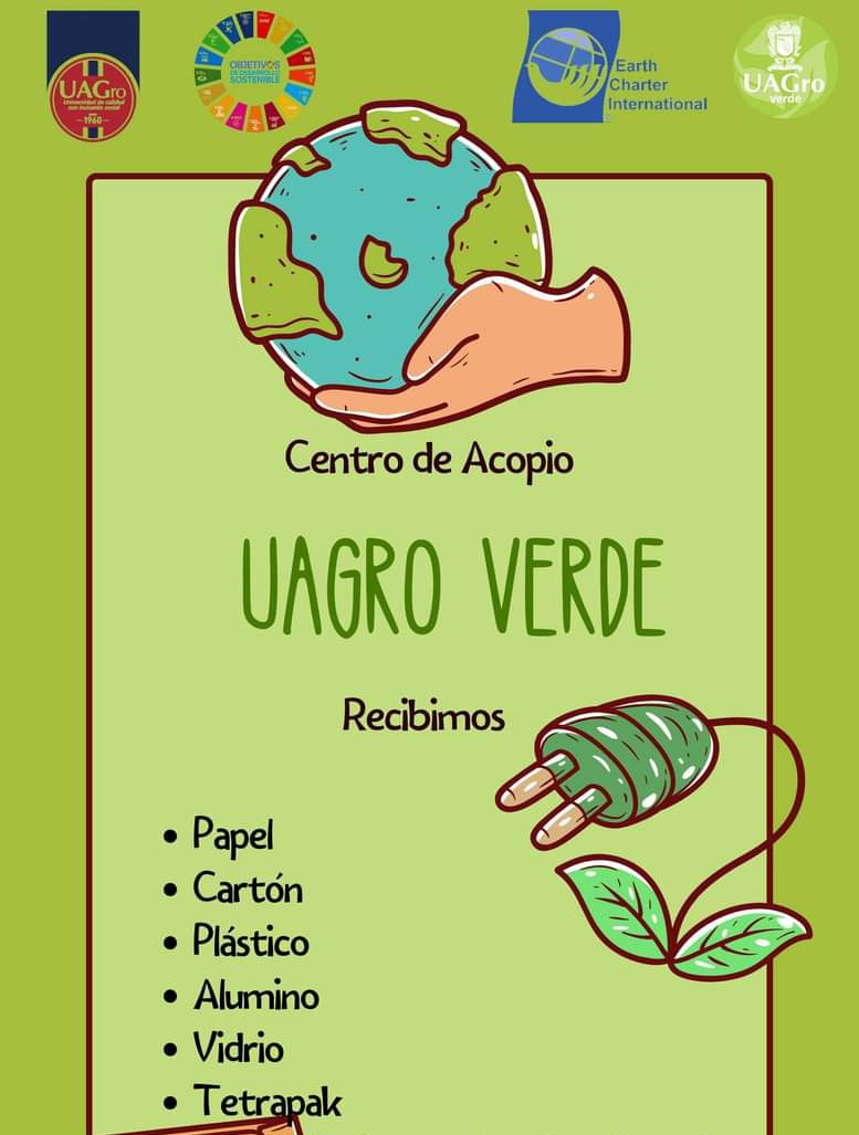 UAGroVerde's tweet photo. Centro de Acopio Alameda @UAGroVerde Estamos ubicados en el estacionamiento del comedor universitario enfrente de la Cruz Roja. 
De lunes a viernes de 09:00 a 16:00 horas. 
¡Te esperamos! https://t.co/nxhnhZK4YX