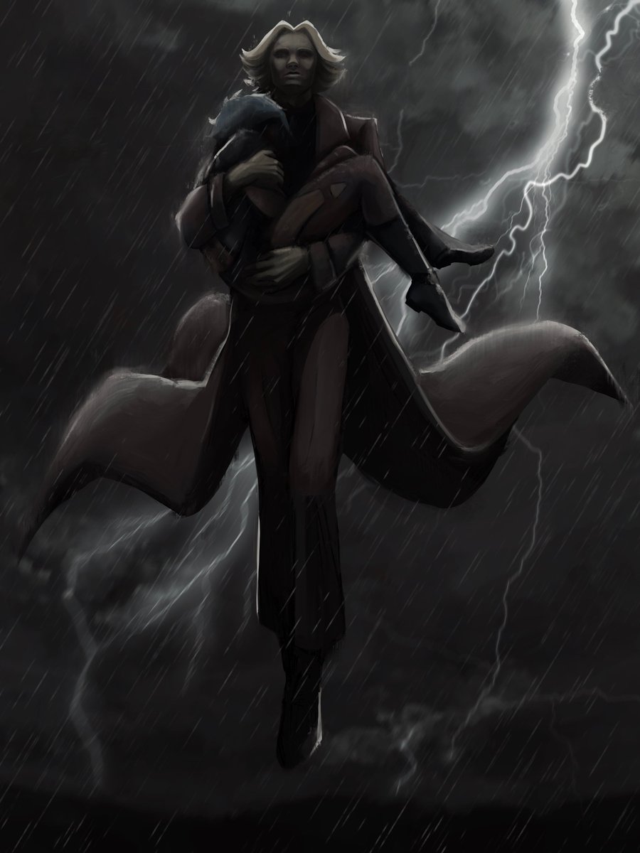 PumpkinWizard11's tweet photo. Kruvos saving his comrade from death #digitaldrawing #artwork #digitalart #dndart #art #dndcharacter #artist #artofinstagram #rain #thunder #thunderstorm #arttimelapse #dndartwork #dndcharacterart #dnd #dndcampaign https://t.co/q5QdxTQNKr
