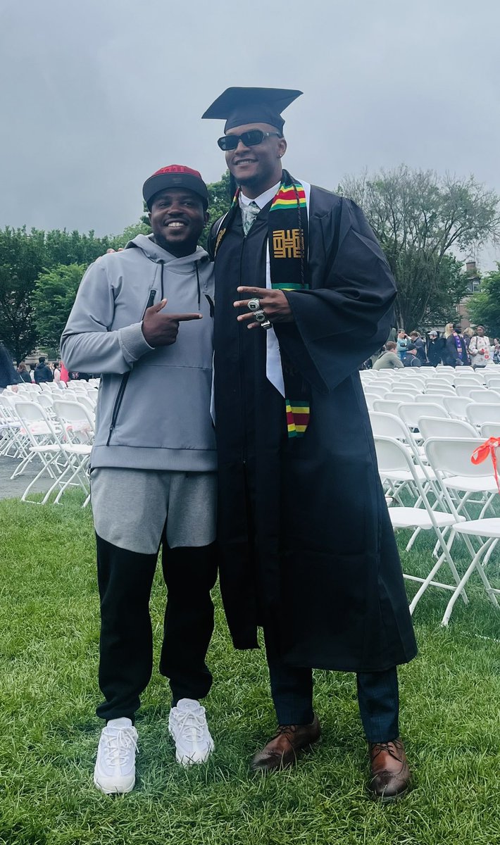 A 📜and a 💍? We gettin’ it in at Dartmouth. Love and appreciate you guys and all your hard work 🌲✊🏾🫶🏾#stillwinning #ivyleague  <a href="/VachonRaye15/">Vachon “Video” Raye Jr</a> <a href="/OnyeOnuoha/">Onye Onuoha</a> <a href="/lstgourdin/">Leonard St Gourdin</a> <a href="/cammaddox10/">Cam Maddox</a> <a href="/DartmouthFTBL/">Dartmouth Football</a>