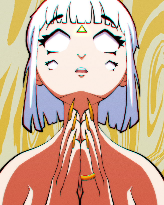GrimulkinDraws's tweet photo. Redraw of an old artwork from 2022 :) https://t.co/OLvYuXUJSL