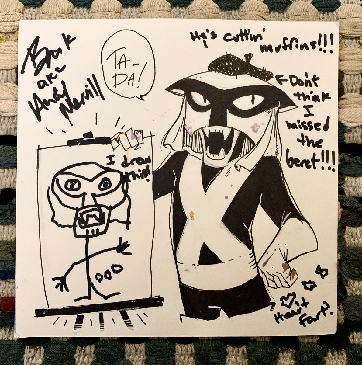 klverfe's tweet photo. My weekend was made magical when I met THE Andy Merrill at Powerhouse comic con! Thanks for the lovey chat and music, much ❤️! https://t.co/mLQ3VUz4Hl