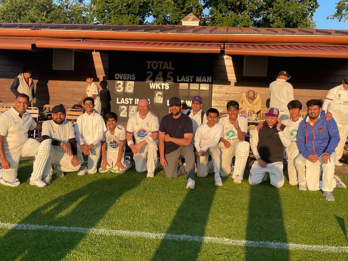 mandbcc's tweet photo. Our 7th XI played their first ever fixture yesterday, and won!  Many thanks to OMT 5s for being such great hosts - a really enjoyable match and a fantastic afternoon for everyone involved!  😀🏏

Up the Stag!  🦌 https://t.co/nTqLmipgbn