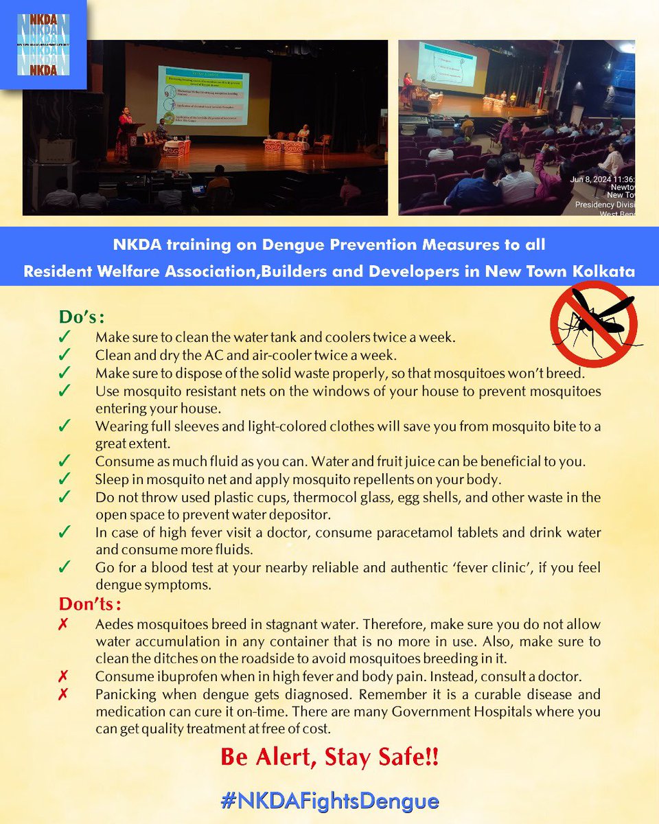 NKDA fights Dengue..
#NKDA #Newtown