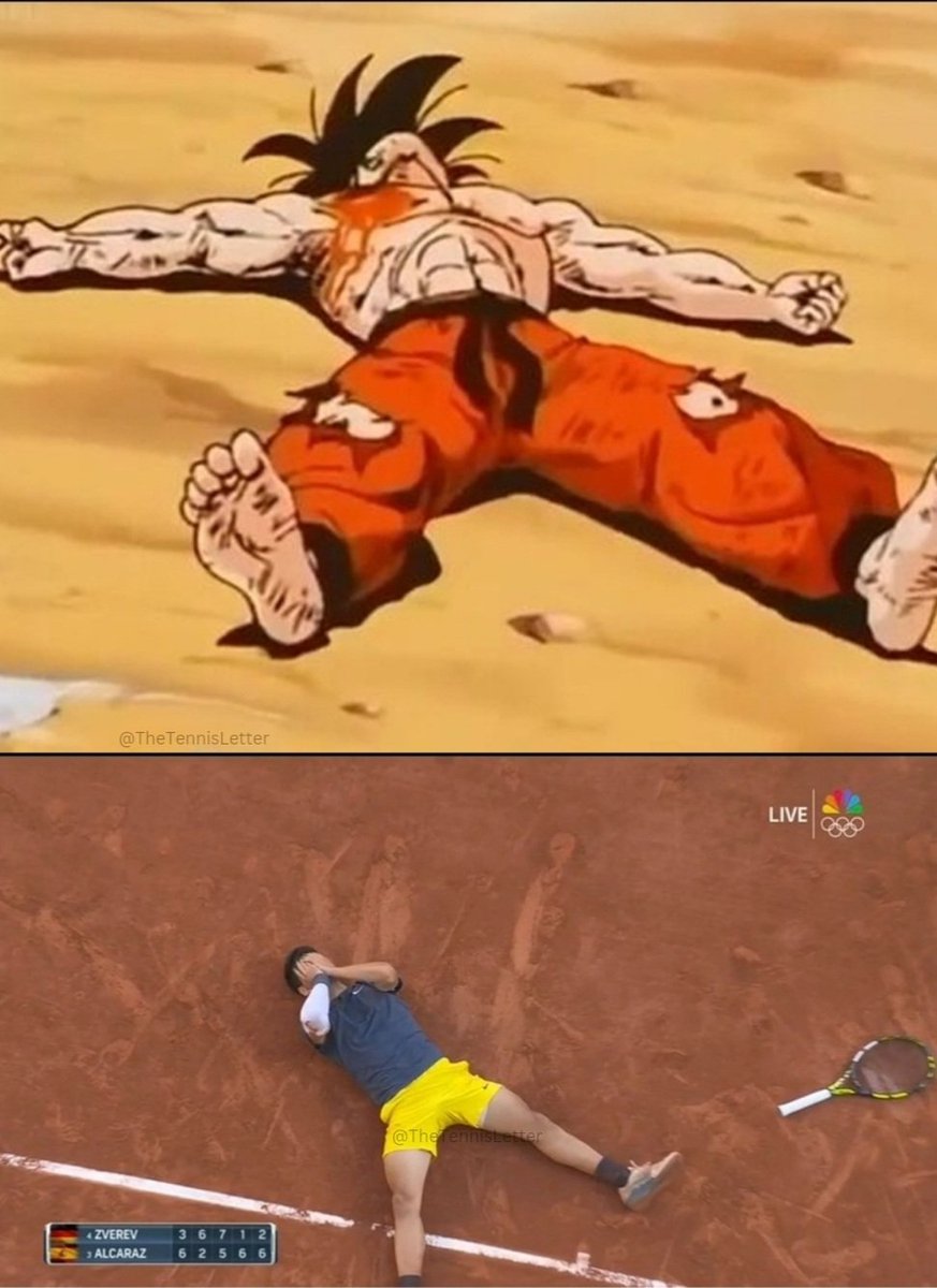 TheTennisLetter's tweet photo. Carlos Alcaraz x Goku

Same energy 😤 https://t.co/wuPL3fNFFE