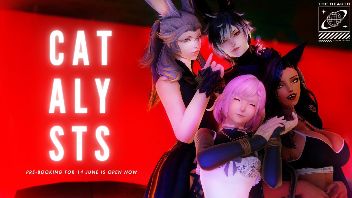 axiom_exe_xiv's tweet photo. Our Catalysts prebookings are up again!
Book your favorite Catalysts on our last night of opening before Dawntrail hits!
https://t.co/4UpiW3ZMlK

#TheHearthXIV

📷 : @gremravyn https://t.co/grT1bNKvVY