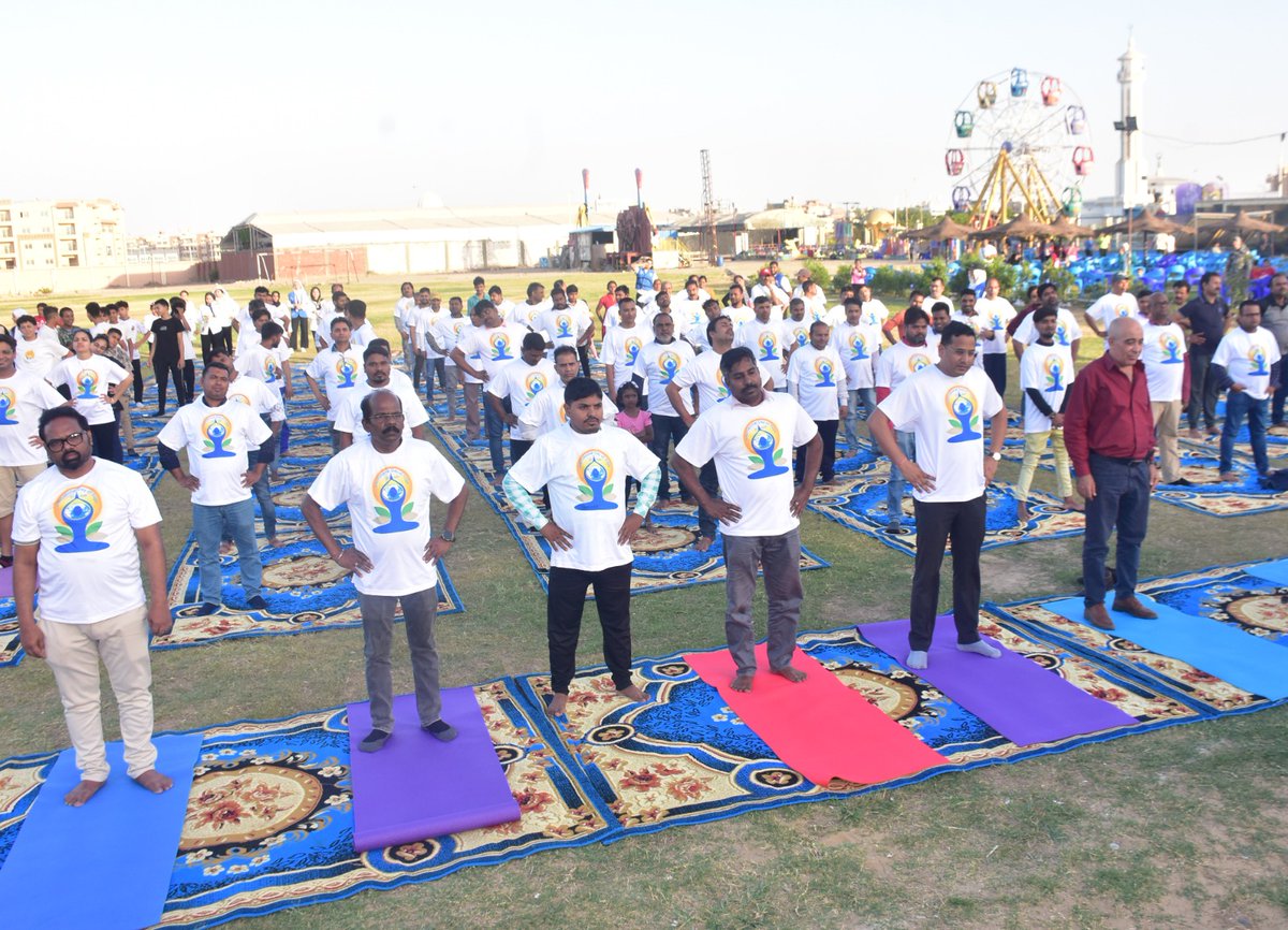 iccr_egypt's tweet photo. #IDY 2024 Celebrations! Curtain raiser #Yoga event organized at #Ismailia in collaboration with #Embee on 9 June 2024. Egyptians, Ismailia Governorate officials and members from the Indian community participated eagerly.
@iccr_hq @moayush @MEAIndia @indembcairo https://t.co/1cH87bJWDz