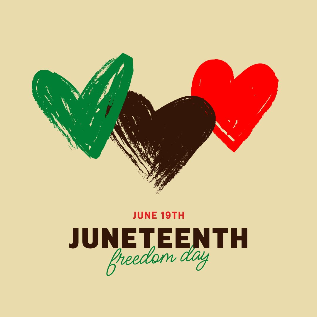 mcunninghamlaw's tweet photo. Happy Juneteenth!

Juneteenth is a time to reflect on our history and celebrate the resilience of Black Americans. Let's continue working towards a more equitable future for everyone!

#Juneteenth #BlackOwnedBusiness #Equality https://t.co/DjjFRPMsL8