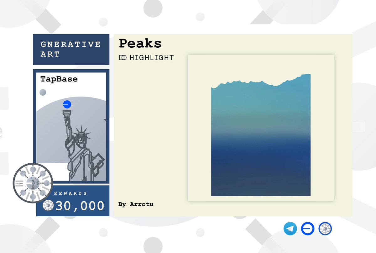 tapbaseapp's tweet photo. ☀️OᑎᑕᕼᗩIᑎ ᔑᑌᗰᗰEᖇ ☀️

 Peaks  by @arrotu

@Highlight_xyz    tap @base

🔥https://t.co/nX9lPgCqRL   

Mint and receive 30k  🪙TapBase Rewards https://t.co/KL2aLcmGqN