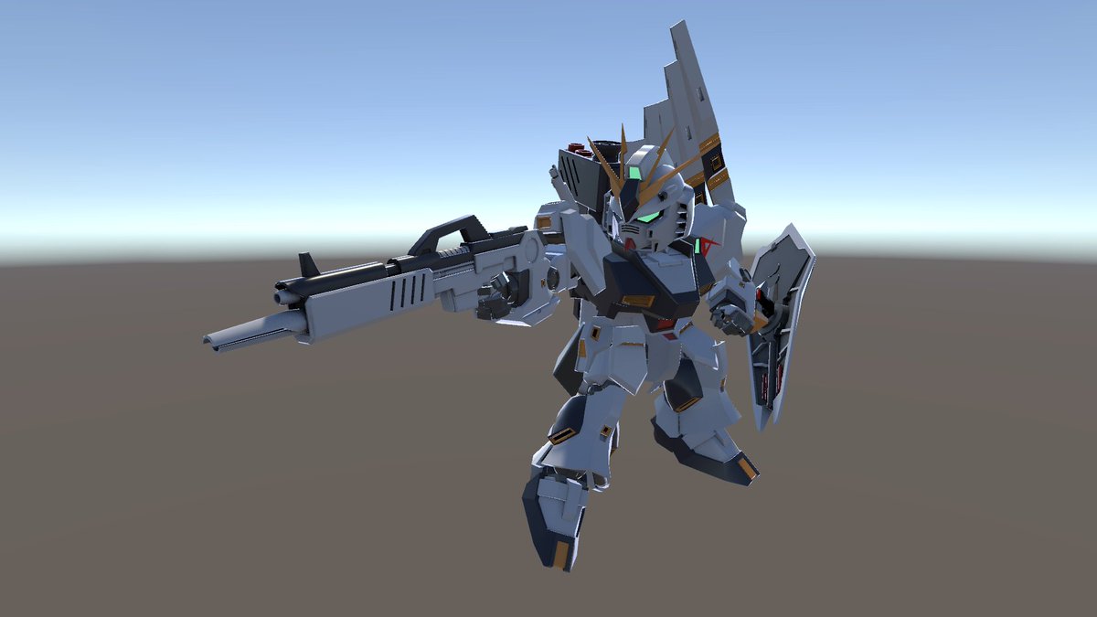 cm500ml's tweet photo. wip　νガンダム　2？h

もうどんだけの時間かけたのかわかんない
Rig作ってツール作って検証

やっと動いたよぉぉぉぉぉぉ！！！！ https://t.co/vhj0U1JzfN
