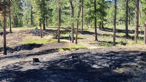 There is considerable recreation activity near the #GreenMountainRX again today. Please look out for firefighters and equipment and stay out of the burned area to reduce your risk of injury. There are areas of heat &amp; other potential hazards.