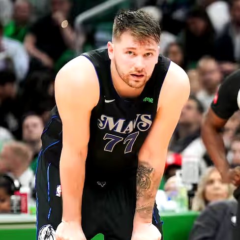 LegionHoops's tweet photo. Luka Doncic is now questionable for Game 2 with a right knee sprain and left ankle soreness, per @GrantAfseth. https://t.co/2xuXl900pW
