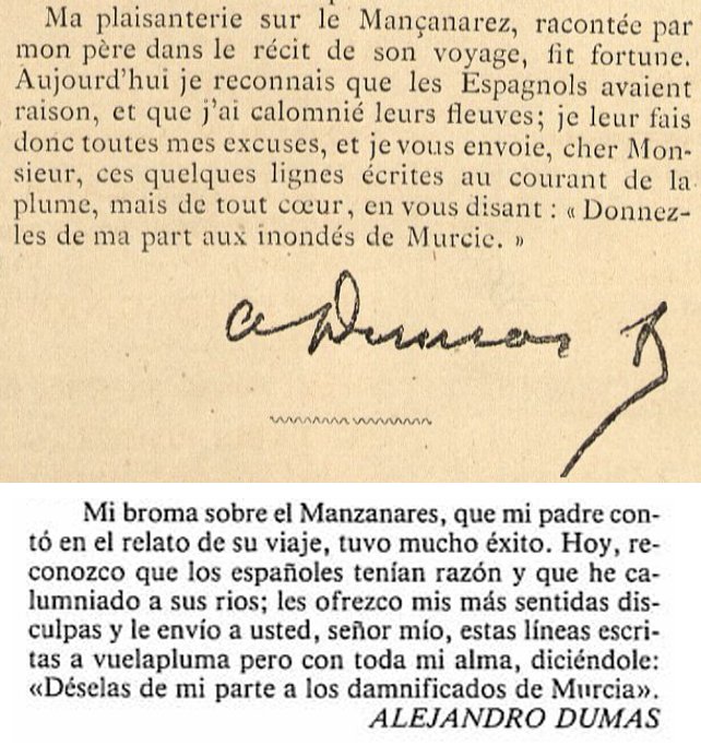 tudmur's tweet photo. En 1879 Alejandro Dumas, autor de "Los tres mosqueteros", aportó su prosa en "Paris-Murcie", una publicación en beneficio de las víctimas de la riada de Santa Teresa. Hoy el murciano @carlosalcaraz alza la Copa de los Mosqueteros en la catedral de la tierra batida. #RolandGarros https://t.co/hQKUlk0ATz