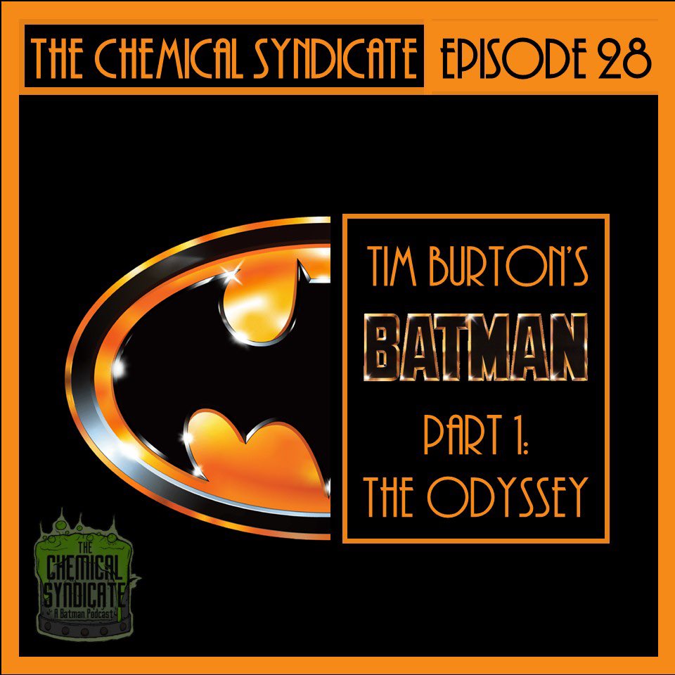 ChemSyndicate's tweet photo. This marks the beginning of a month-long celebration of Tim Burton’s 1989 film, “Batman” turning 35.  In this episode, we talk about the film’s origins! #batman #timburton #michaelkeaton #jacknicholson #joker #1989 #35thanniverssary #podcast #batmanmovie #batmanpodcast https://t.co/uFHk37Q9aD
