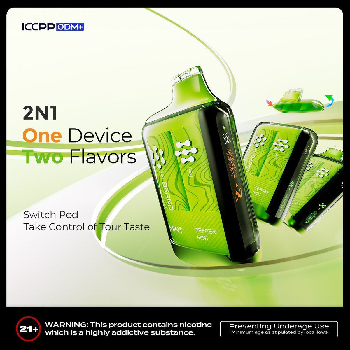 Brace yourselves for the ultimate vaping experience! Introducing the 2N1 from ICCPP -  One Device, Two Flavors, elevate your vaping game to new heights.@worldvapeshow

#worldvapeshow #b2bevents #exhibitors  #dubaievent  #vapeevent #vapeshow #vapecommunity #vapedubai  #dubai