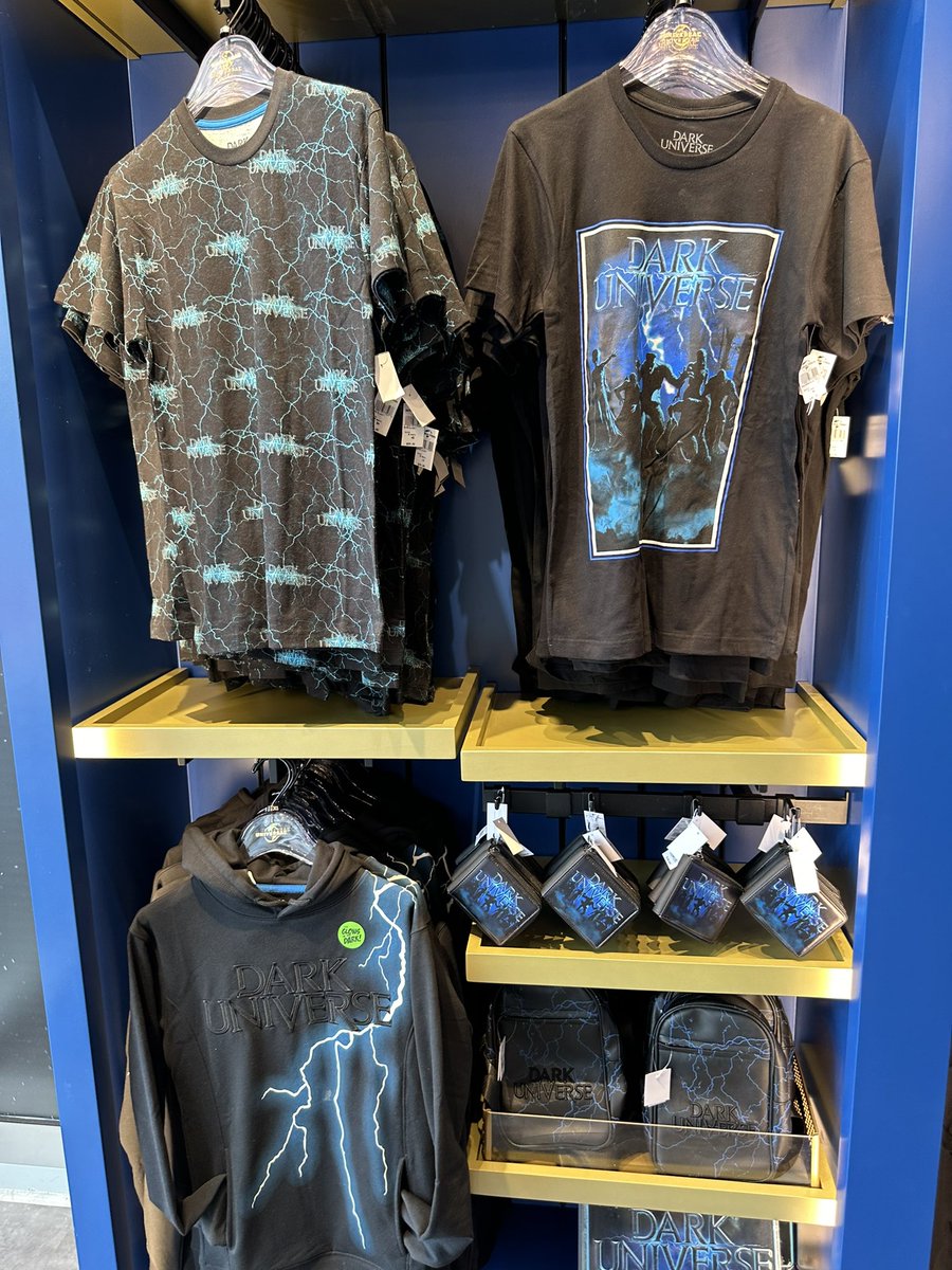 ExpThemePark's tweet photo. Dark Universe Merchandise inside the Epic Universe tribute store. @UniversalORL https://t.co/p8FbeUU5oG