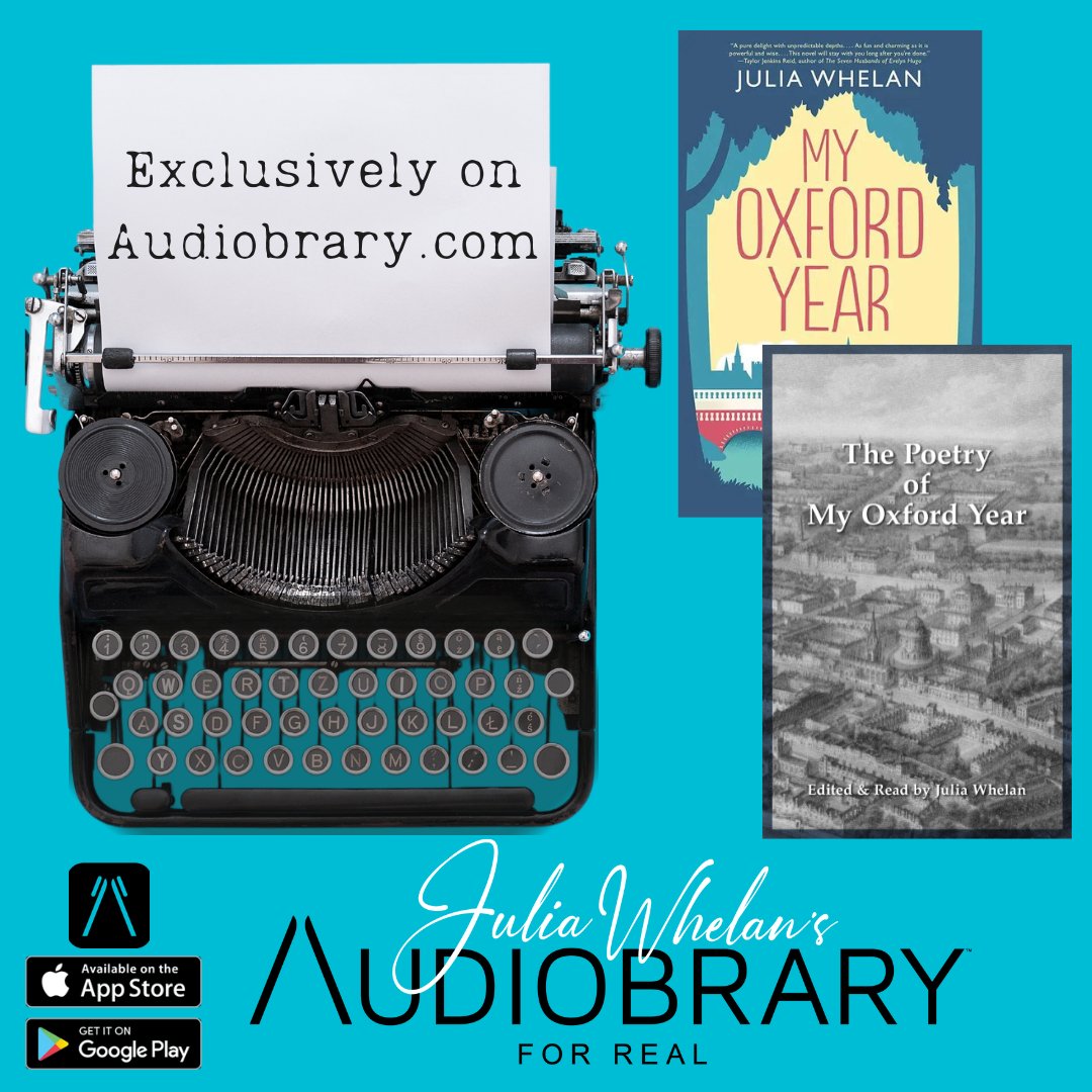 myaudiobrary's tweet photo. Fill your Sunday with poetry pulled right from the pages of @JustJuliaWhelan's internationally bestselling novel, MY OXFORD YEAR. Available as a bundle or a la carte. Includes original commentary by Julia! Exclusive to https://t.co/EcnG9lZ9Mt #audiobrary #poetry #poet #audiobook https://t.co/YgYCEB5i7l