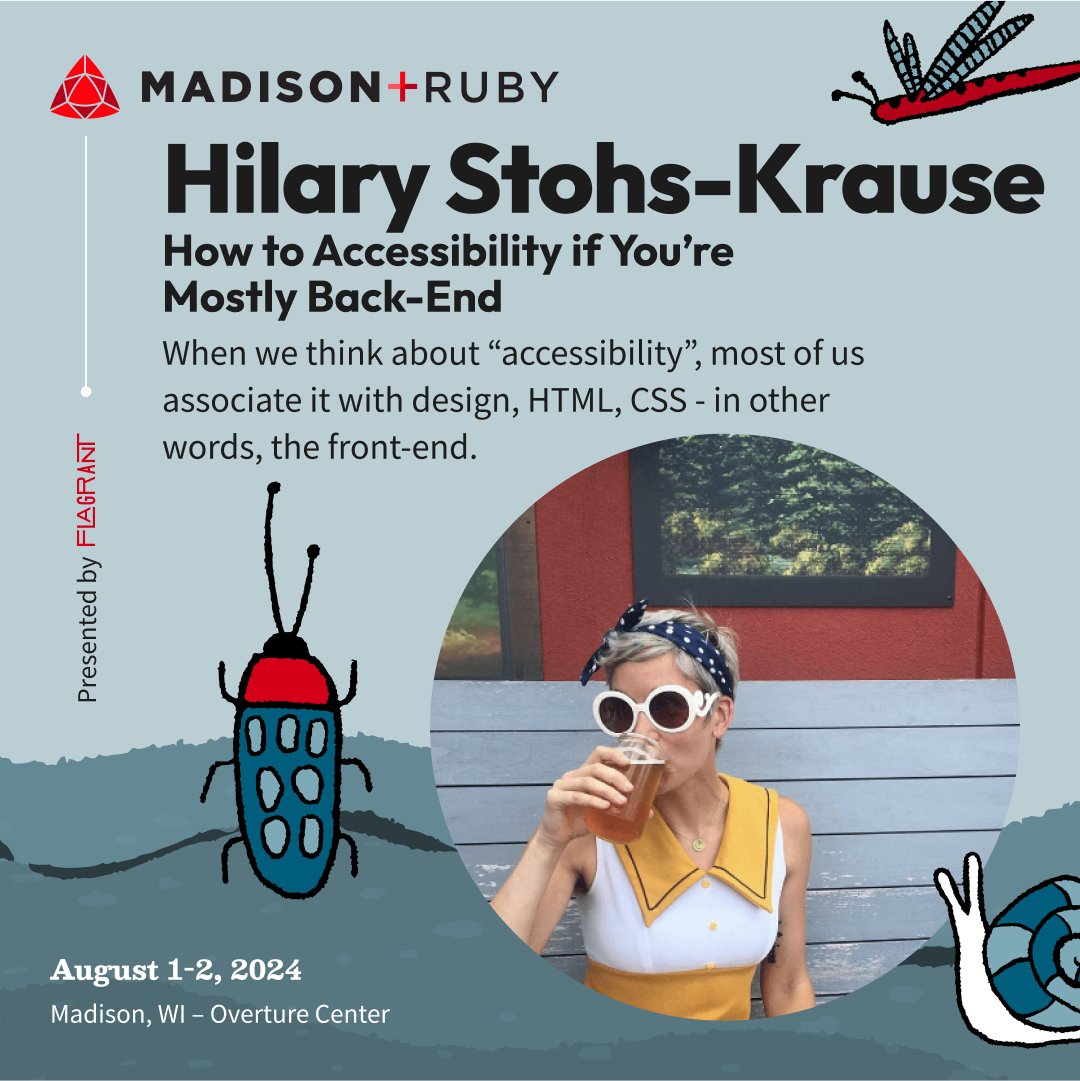 talk by Hilary Stohs-Krause: How to Accessibility if You're Mostly Back-End