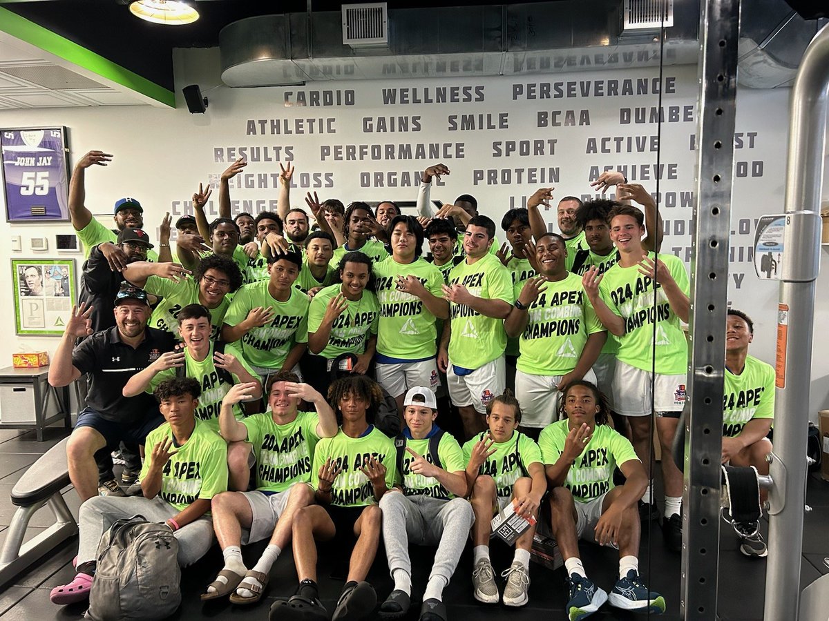 Your 3 consecutive years 2024 Apex combine champion Danbury Hatters!!!  Words can't describe how proud I am of the work these kids put in.  Thank you Apex Fitness for another great event.  Now let's go win some football games!!! 💪🔥 <a href="/APEXFITNESScr/">APEX FITNESS ®️</a> <a href="/CoachTieri/">Augie Tieri</a>