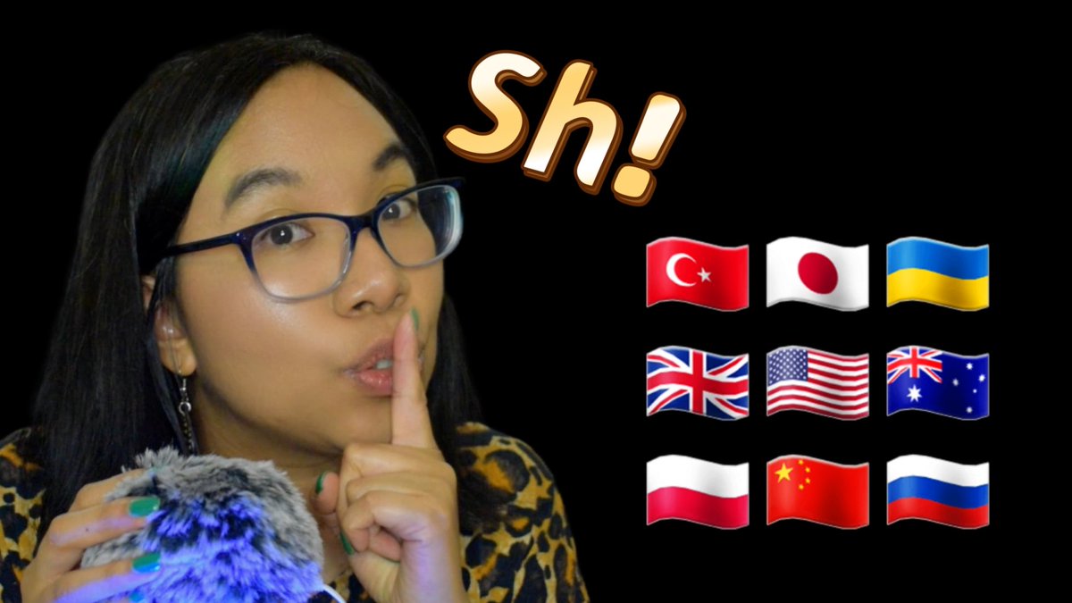 MisschicAsmr's tweet image. New video up! #fastaggressive #triggerwords in different languages with the /sh/ sound and fast shushing, #mouthsounds and fluffy #micscratching ! youtu.be/tKyJWLTwzHI?si…