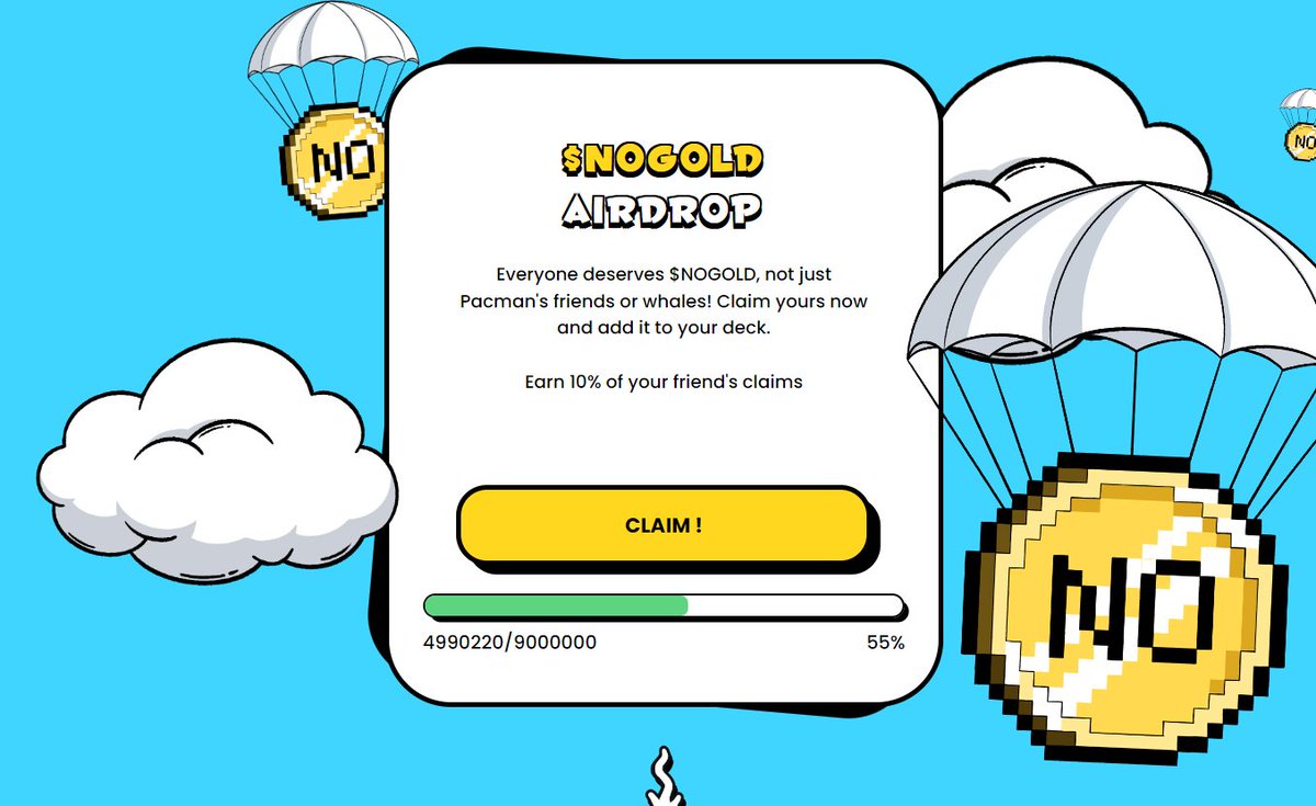 coolminernft's tweet image. Airdrop @nogold_gg สำหรับคนที่ทำ txn บน blast 5 ครั้งขึ้นไปครับ 

Claim your  airdrop using my referral link: nogold.gg/?ref=5DBXxXptE…