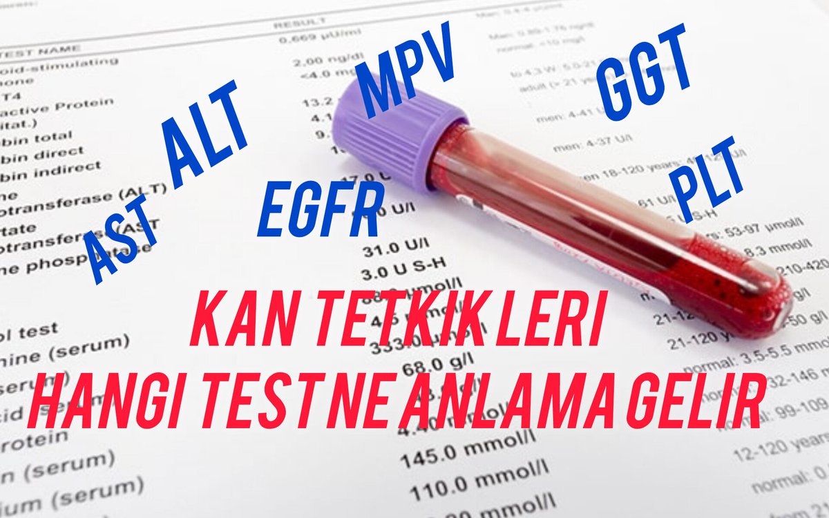 🔴 KAN TAHLİLİ DEĞERLERİNİN ANLAMLARI

🔊RBC, WBC ,HGB, ALT , AST , GGT,  PLT , NEUT , EO , MCH , RDW ,  MCHC, MONO, BASO...vs..

🔊Yukardaki ve bir çok parametrenin kanda "yüksek ya da düşük" çıkması ne anlama gelir bunları yazacam. Tahlili ele alınca temel bilgi olur...

⭐️1️⃣