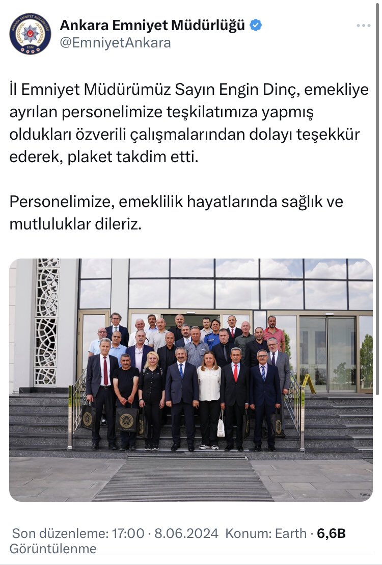 dilekmekci's tweet photo. Ankara İl Emniyet Müdürü Engin Dinç giderek daha kötü görünür oldu…
Sanırım geceleri uyuyamıyor…
#EnginDinç #KorayÖner #MilliDamar https://t.co/LKjETP8UAY