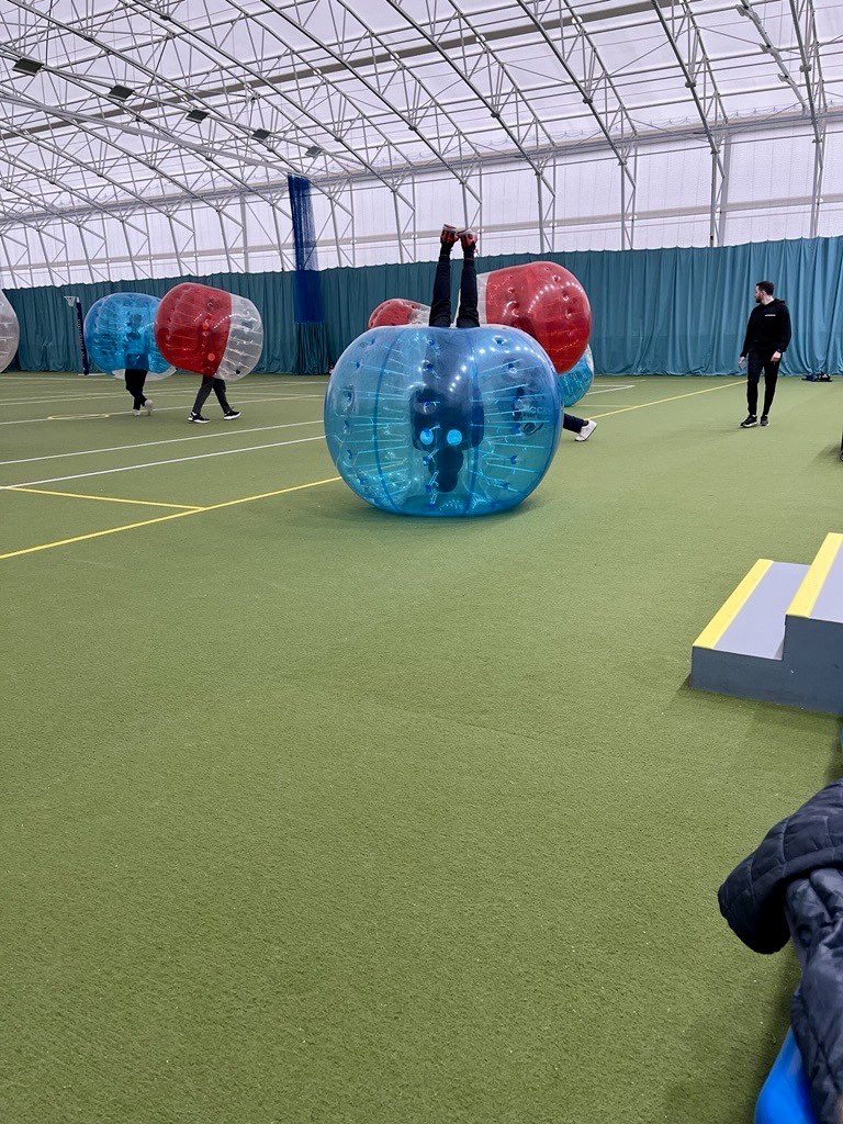 ThornbankHouse's tweet photo. Great to see Thornbank girls getting rid of all their energy playing Zorb football on Saturday Night!
@StrathallanSchl
#weekendsatStrath #boardingschool #bubblefootball #upsidedown #football https://t.co/uLI0i2L0uL
