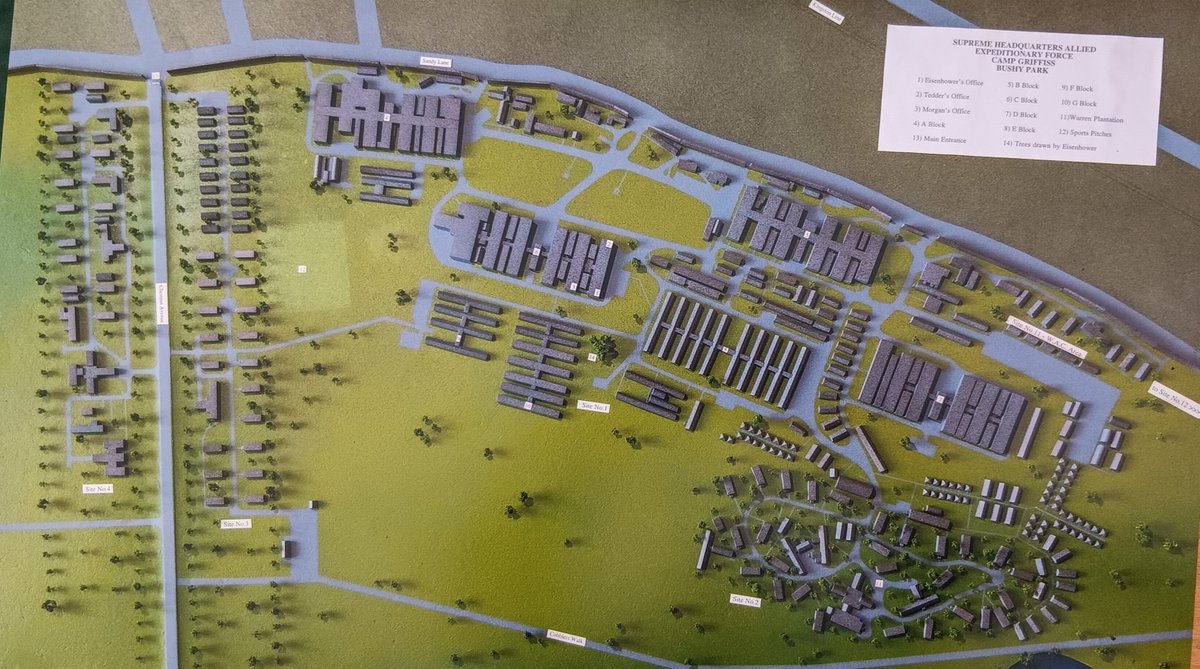 TROF_Burma1945's tweet photo. Attended the Bushy Parl's place in D-Day tour yesterday as part of these commemorative events - early 1944 it became Supreme Headquarters Allied Expeditionary Force (SHAEF), the centre for planning Operation Overlord, the invasion of Europe during WW2. https://t.co/Y345HYPcHP