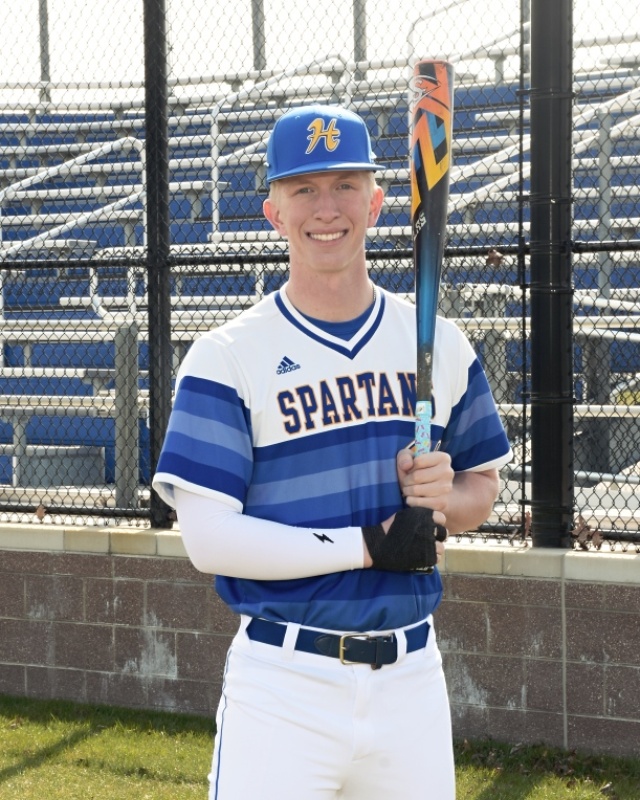 Congratulations to senior Brady Minnick! He helped lead the Spartans at 1B and with his tireless work ethic. 
He has amassed 46 hits, 12 2B, 26 RBI and a grand slam HR during his Spartan career!  Brady was recognized as an Academic All-State honoree this year as well!
