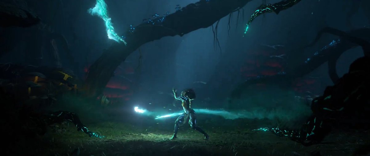 takhsick's tweet photo. everyone PLEASE clear comms, I'm experiencing awe and childlike wonder and replaying this part of the cinematic 400 times. WHO IS SHE?? https://t.co/6r8J0dQv1G