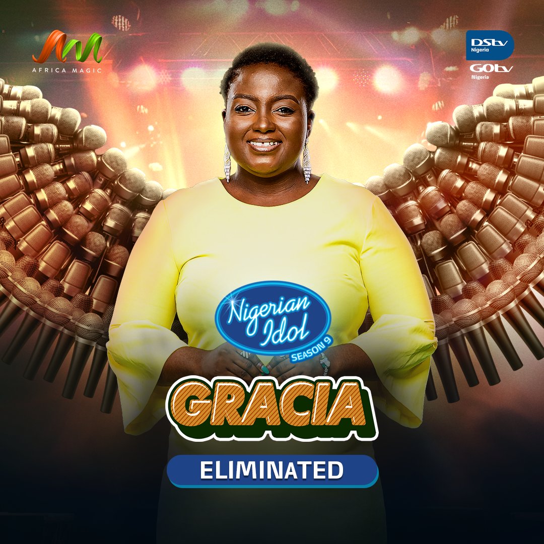 Nigerianidol's tweet photo. Gracia is going places. But tonight, one of those places is home as her journey comes to an end on #NigerianIdol 😲. Reply with your advise for Gracia's upcoming career in showbiz 👇🏾. 

More gist 👉🏾 https://t.co/stKOIvW2b5 |  @colgate_ng https://t.co/JPi3MMF4YY