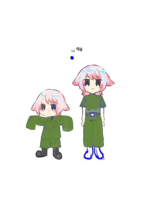頭身は低めのが今回にはよさけかな 
