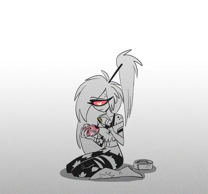 "Miss Cherri Bomb, I love you!" "...I can trust you, ya?" #HazbinHotel #Cherrisnake