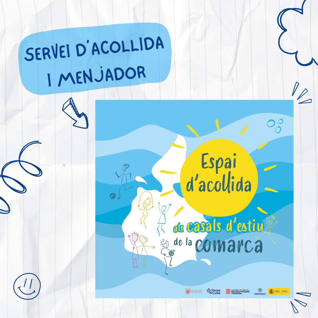 💥SERVEI ADDICIONAL D'ACOLLIDA I MENJADOR💥 Des del Consell Comarcal del Pallars Jussà s'impulsa un servei d'acollida gratuït des de les 14 h fins a les 16 h única i exclusivament pels infants empadronats al Pallars Jussà❗️Si vols més informació visita la nostra pàgina webℹ️