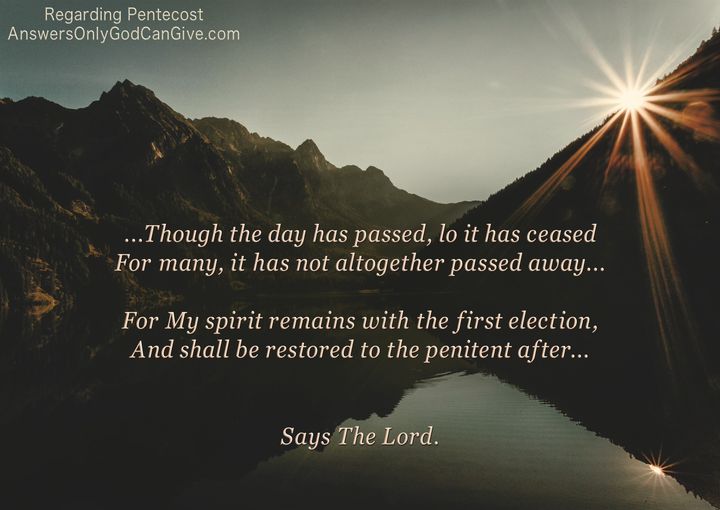 TrustinYahuShua's tweet photo. From YahuShua HaMashiach, Our Lord and Savior ✉
"Pentecost"
https://t.co/8U46u837VV

#TheVolumesofTruth #Prophecy #YAHUWAH #YahuShua #TheWordofTheLord #TrueProphet #God #TheDayofTheLord #HolySpirit #Pentecost #Shavuot #HolyDays #Churches #Christianity #Messiah #Israel #Penitent https://t.co/dJNFiTgWyX