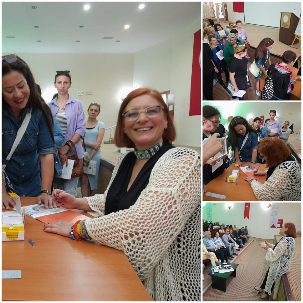 CesmeAna's tweet photo. Sayın Prof.Dr. Ismihan Artan velilerle buluşma etkinliğinde kitabını imzalarken . #cocuk #kitap   #cesmekaymakamligi https://t.co/Ik1FY12aZq