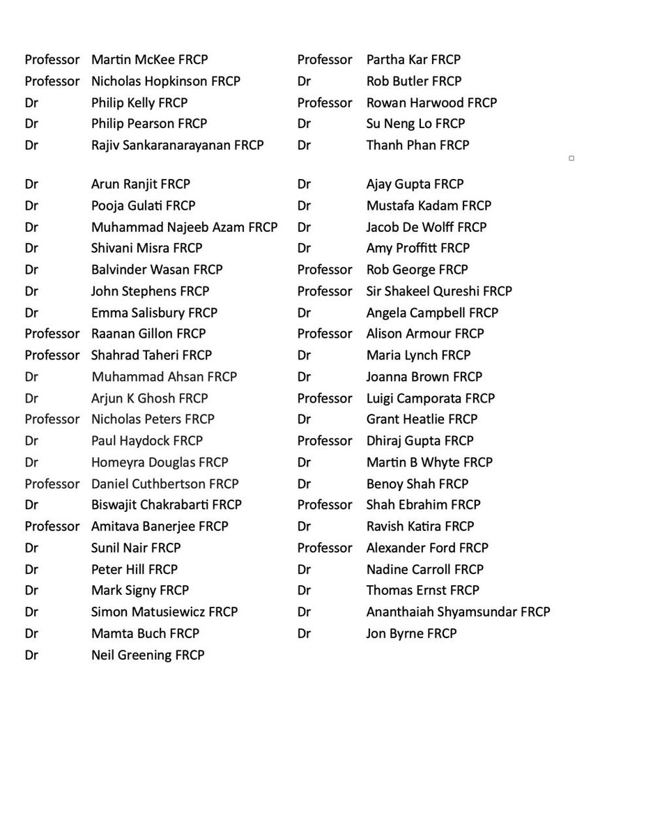Patient safety in the UK is compromised - in the letter attached over 80 senior doctors have expressed their concerns about the response of our professional body to this major issue - the attached link enables others to express their concerns 

➡️forms.gle/1gYSM2Tptqogik…