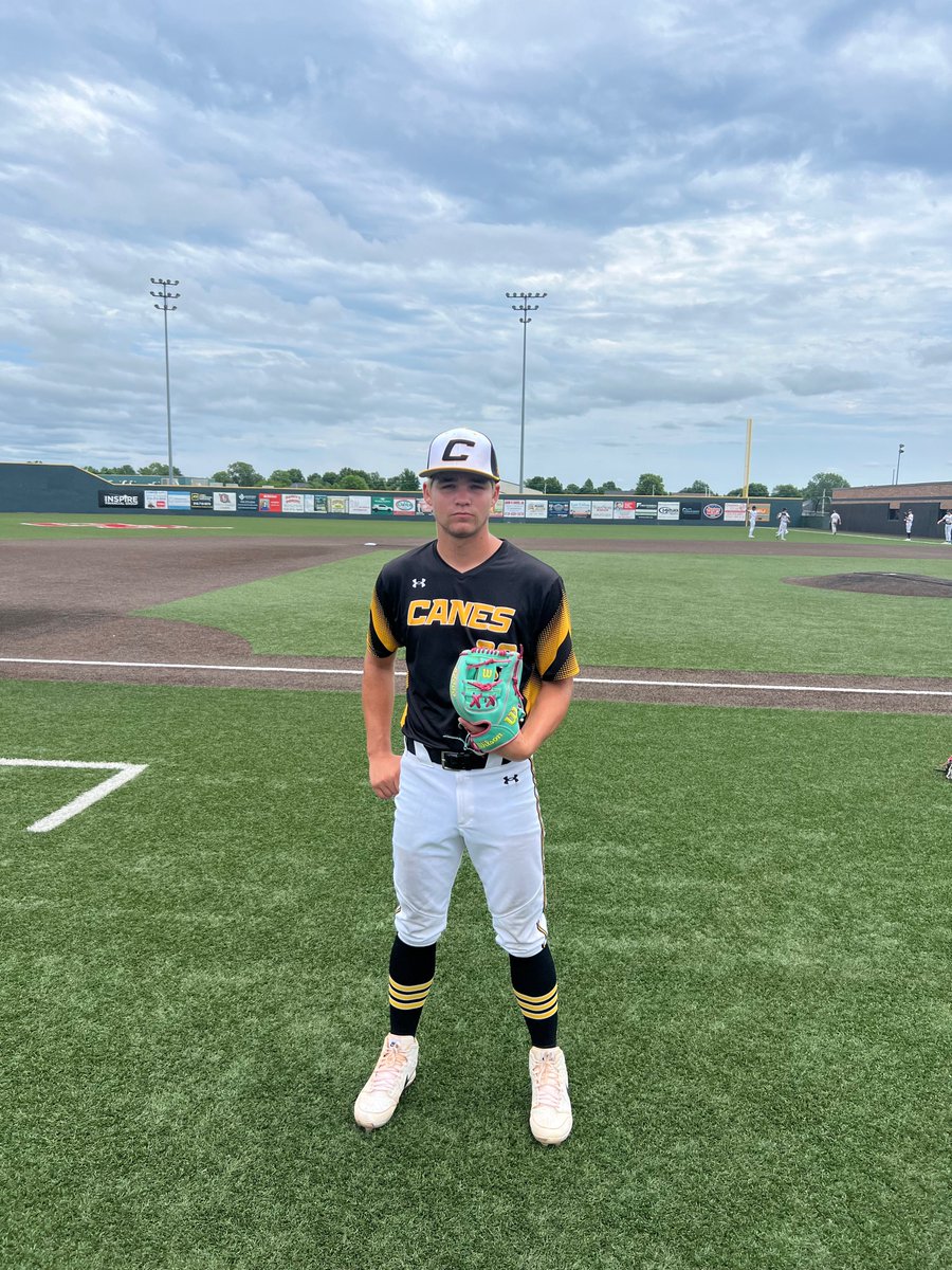FiveToolOK's tweet photo. F: @canes_oklahoma 16U Wimmer 5, Oklahoma Express Graves 2
PoG: @RLittlefield22 6 IP, 4K, 4H | 2-3, 3 RBI https://t.co/A52xUb0Cuw