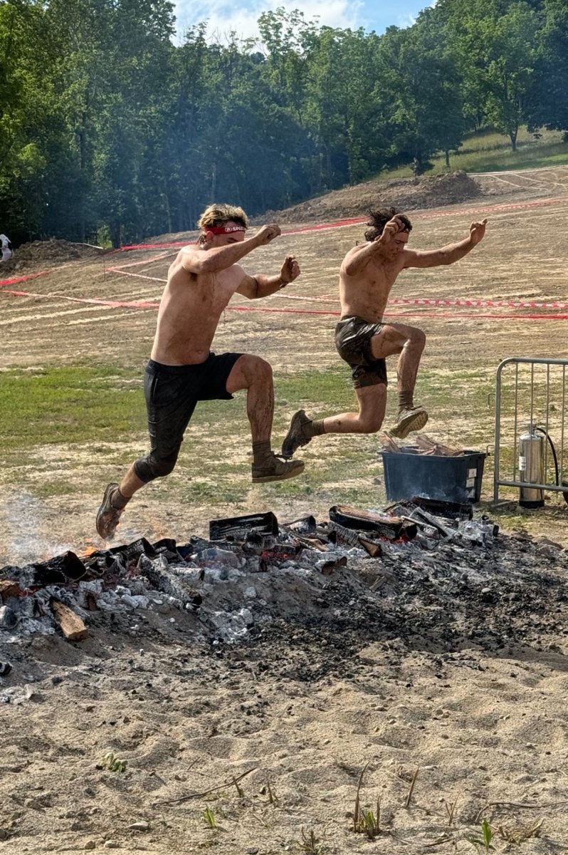 stxwrestling's tweet photo. A couple of our Bomber wrestlers competed in the Spartan Race today at Perfect North in Indiana. https://t.co/J3S3UgOadk
