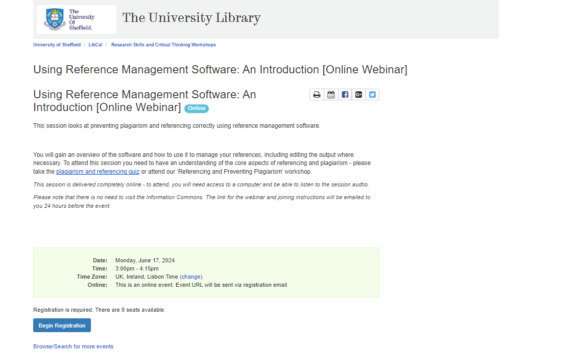 Using Reference Management Software: An Introduction [Webinar] <a href="/UniSheffieldLib/">University of Sheffield Library</a> Monday, June 17 (3:00pm - 4:15pm) Book at sheffield.libcal.com/event/4214170 <a href="/sheffeconomics/">Sheffield Economics</a>
<a href="/EducationSheff/">Education@Sheffield</a>
<a href="/lawsheffield/">School of Law, Sheffield</a>
<a href="/UoS_Management/">Sheffield University Management School</a>
<a href="/ShefUniPolitics/">Sheffield Politics and International Relations</a>
<a href="/shefmethods/">Sheffield Methods Institute - University of Sheff</a>