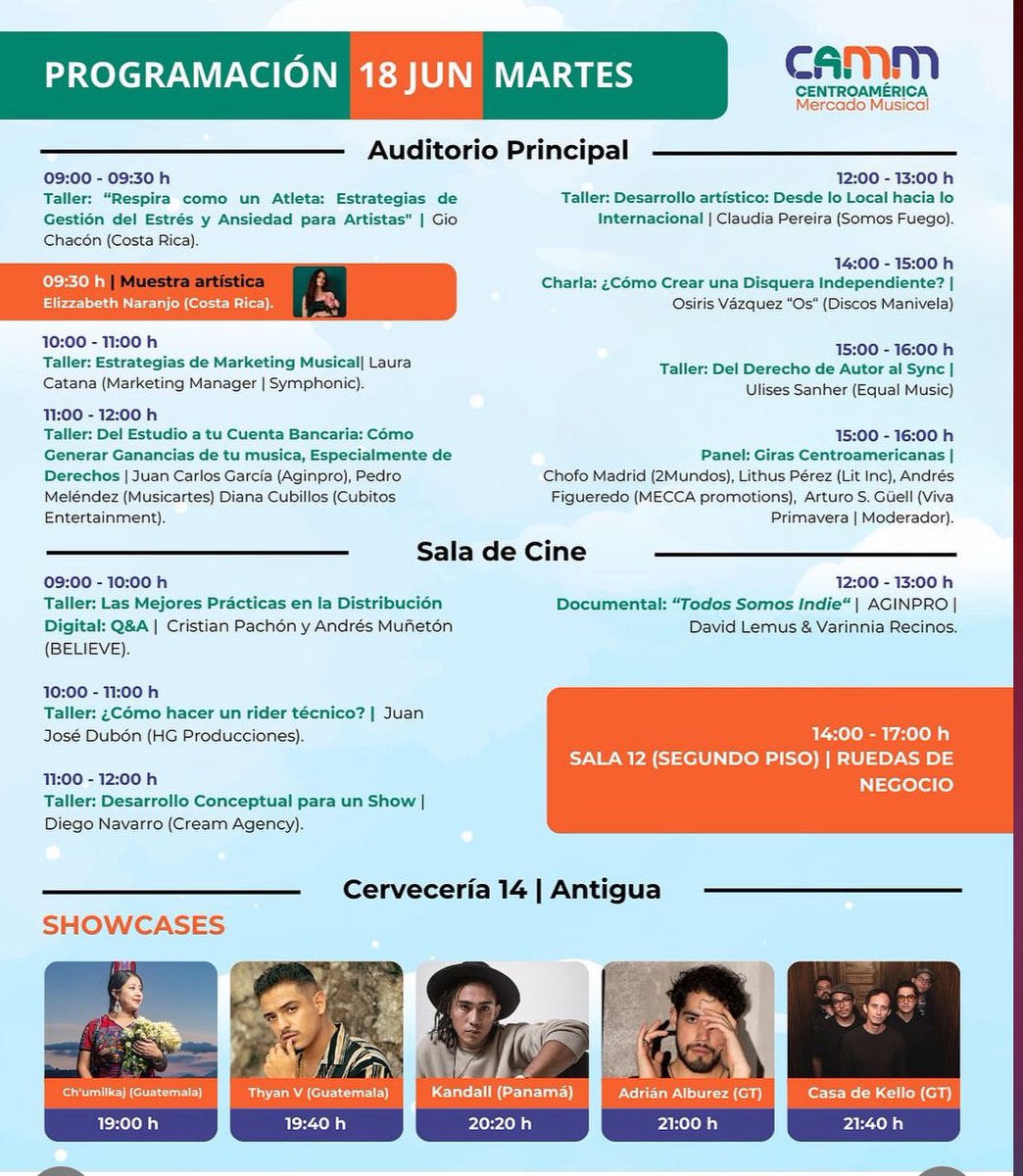 HeySoyOs's tweet photo. La siguiente semana daré una plática en Guatemala 🇬🇹 🩵 sobre “¿cómo crear una disquera independiente?” En el CAMM Centroamérica Mercado Musical 😊

Es la primera vez que se organiza un mercado musical en la región de Centro América y estoy muy emocionado por participar 😊 https://t.co/iAtiy2kAcZ