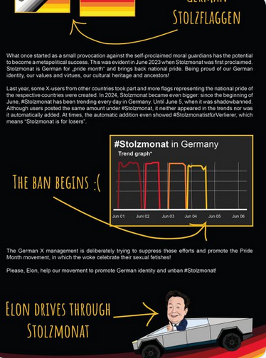 DerGanesha's tweet photo. Dear @elonmusk please #unbanStolzmonat https://t.co/M6w1TBOhoE