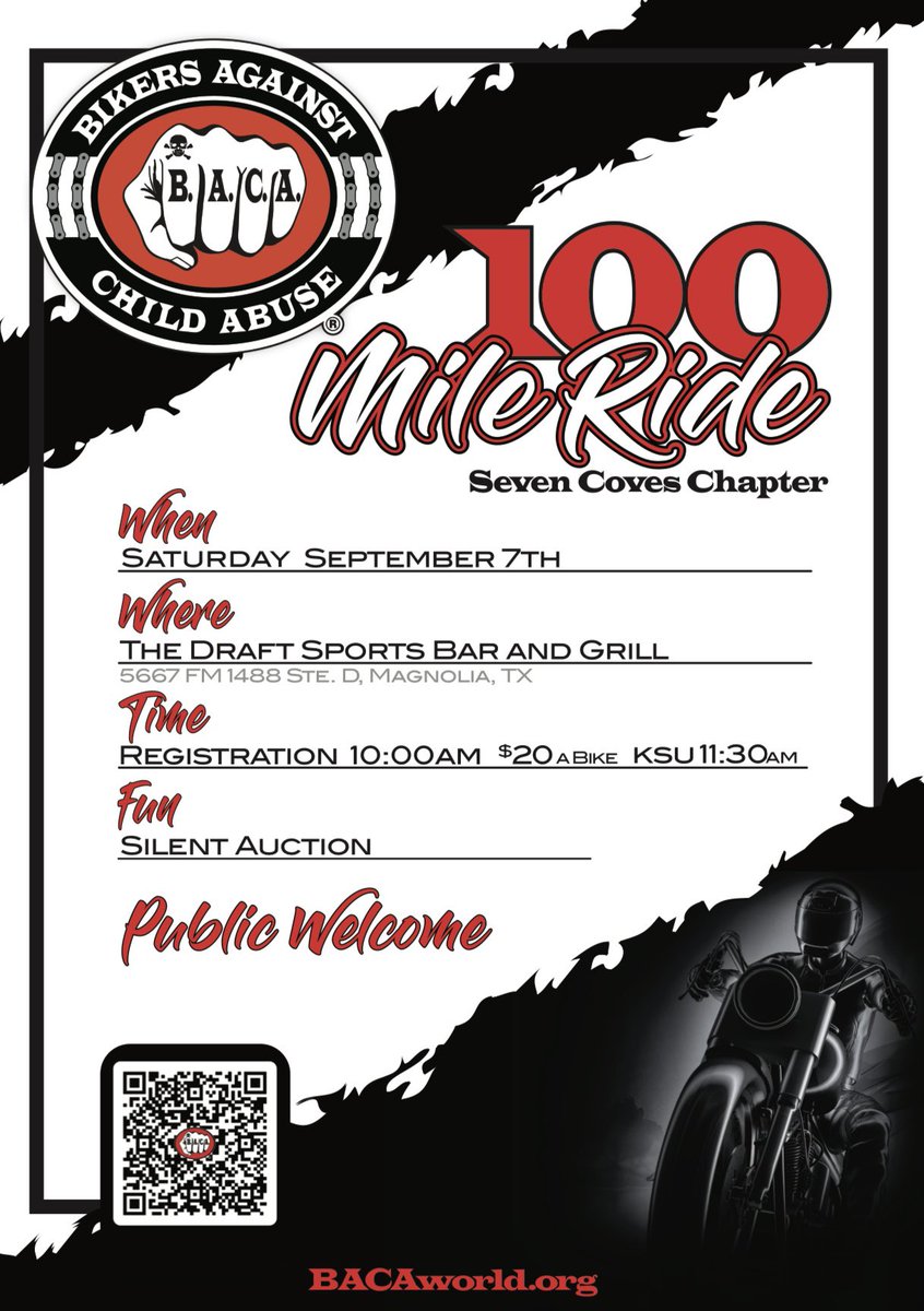 Seven Coves Chapter  #100mileride #bikersagainstchildabuse #awareness #ride #motorcycle #bikers #bike #onebaca